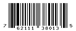 UPC barcode number 762111380135
