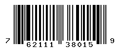 UPC barcode number 762111380159
