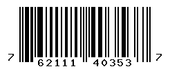 UPC barcode number 762111403537