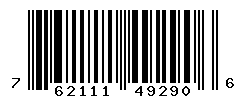 UPC barcode number 762111492906