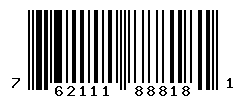UPC barcode number 762111888181