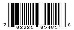 UPC barcode number 7622210654816