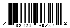 UPC barcode number 7622210997272