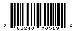 UPC barcode number 7622400005190