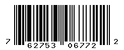 UPC barcode number 762753067722