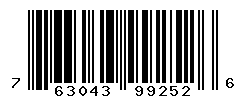 UPC barcode number 763043992526