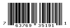 UPC barcode 763769351911
