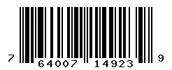 UPC barcode 764007149239