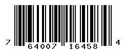 UPC barcode number 764007164584