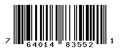 UPC barcode number 764014835521