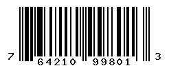 UPC barcode number 764210998013