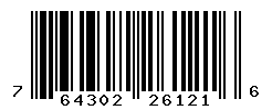 UPC barcode number 764302261216