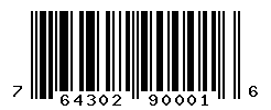 UPC barcode number 764302900016