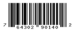 UPC barcode number 764302901402