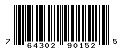 UPC barcode number 764302901525