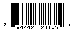 UPC barcode number 764442241550