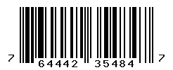 UPC barcode 764442354847