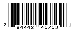 UPC barcode number 764442457531