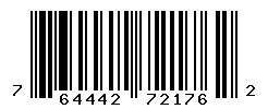 UPC barcode number 764442721762