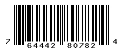 UPC barcode 764442807824
