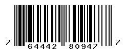 UPC barcode 764442809477