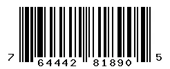 UPC barcode 764442818905