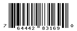 UPC barcode 764442831690