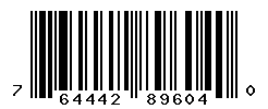 UPC barcode number 764442896040
