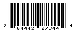 UPC barcode number 764442973444