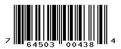 UPC barcode number 764503004384