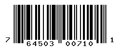 UPC barcode number 764503007101