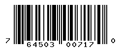 UPC barcode number 764503007170