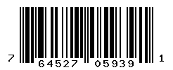 UPC barcode number 764527059391