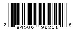 UPC barcode 764560992518