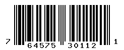 UPC barcode number 764575301121