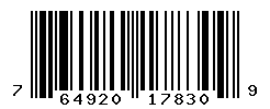 UPC barcode number 764920178309