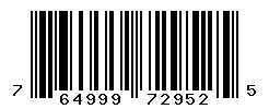 UPC barcode number 764999729525