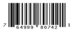 UPC barcode number 764999807421