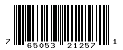 UPC barcode 765053212571