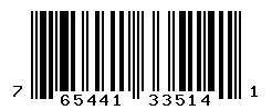 UPC barcode number 765441335141