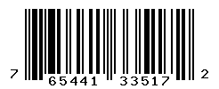 UPC barcode number 765441335172