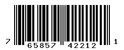 UPC barcode number 765857422121