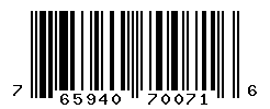 upc 765940700716 barcode image