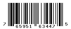 UPC barcode number 765951634475