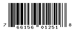 UPC barcode number 766156012518
