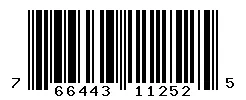 UPC barcode 766443112525