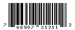UPC barcode number 766907212112