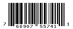 UPC barcode number 766907557411