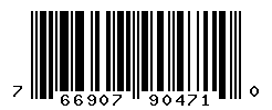 UPC barcode number 766907904710
