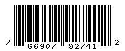 UPC barcode number 766907927412